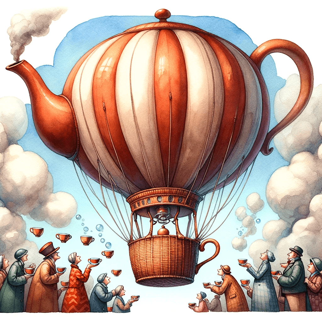 40 Watercolor Style Hot Air Balloon Illustrations Prints